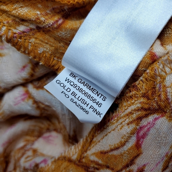 NWT Band of the Free Gold and Blush Pink Fit & Flare Dress Sz S - Picture 6 of 13